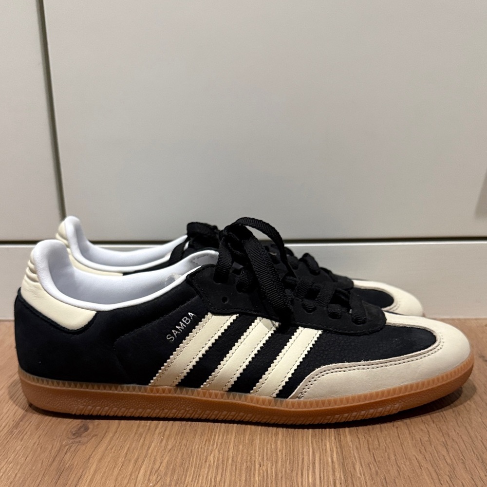 Adidas Samba Black and Cream Sneakers